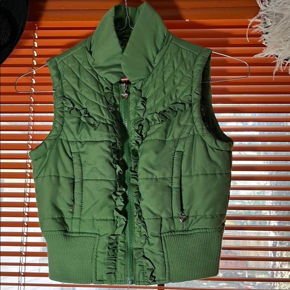 Dollhouse Other - Dollhouse Green Utility Vest Quilted Sleeveless